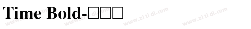 Time Bold字体转换